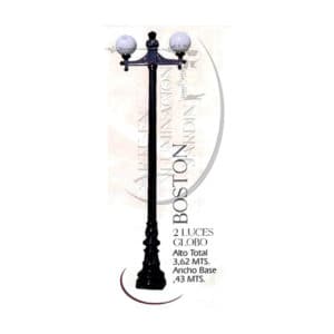 POSTE BOSTON DOS LUCES GLOBO